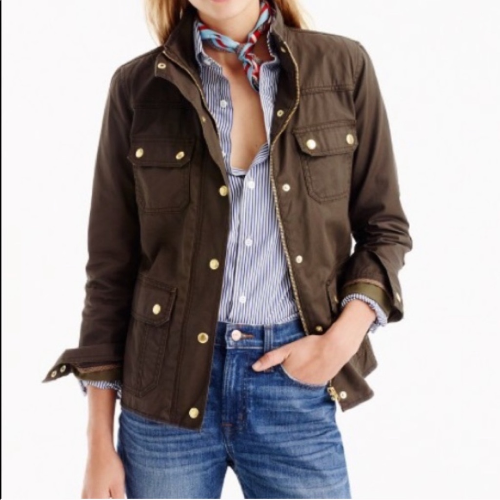 J. Crew Olive Field Jacket, Size Xs